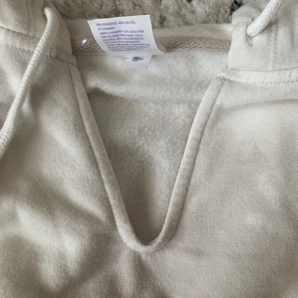 CREAM AND TAN TIE DYE HOODIE - Picture 6 of 7